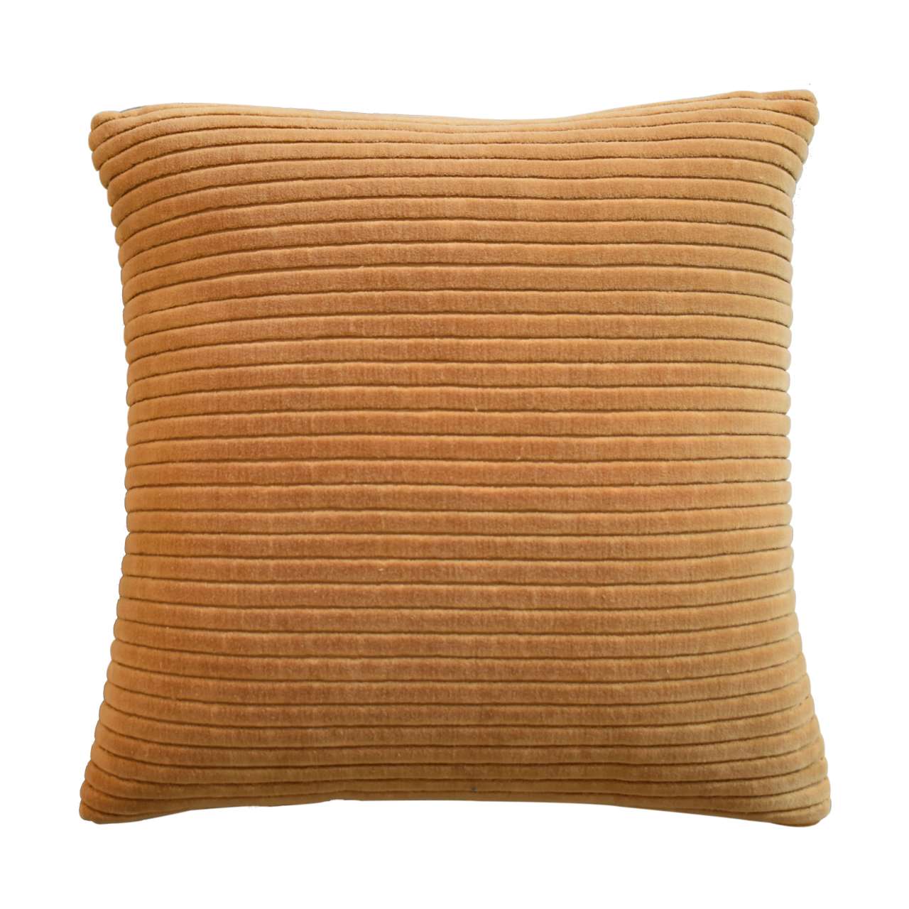 ribbed mustard cushion set of 2