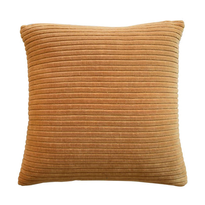 ribbed mustard cushion set of 2