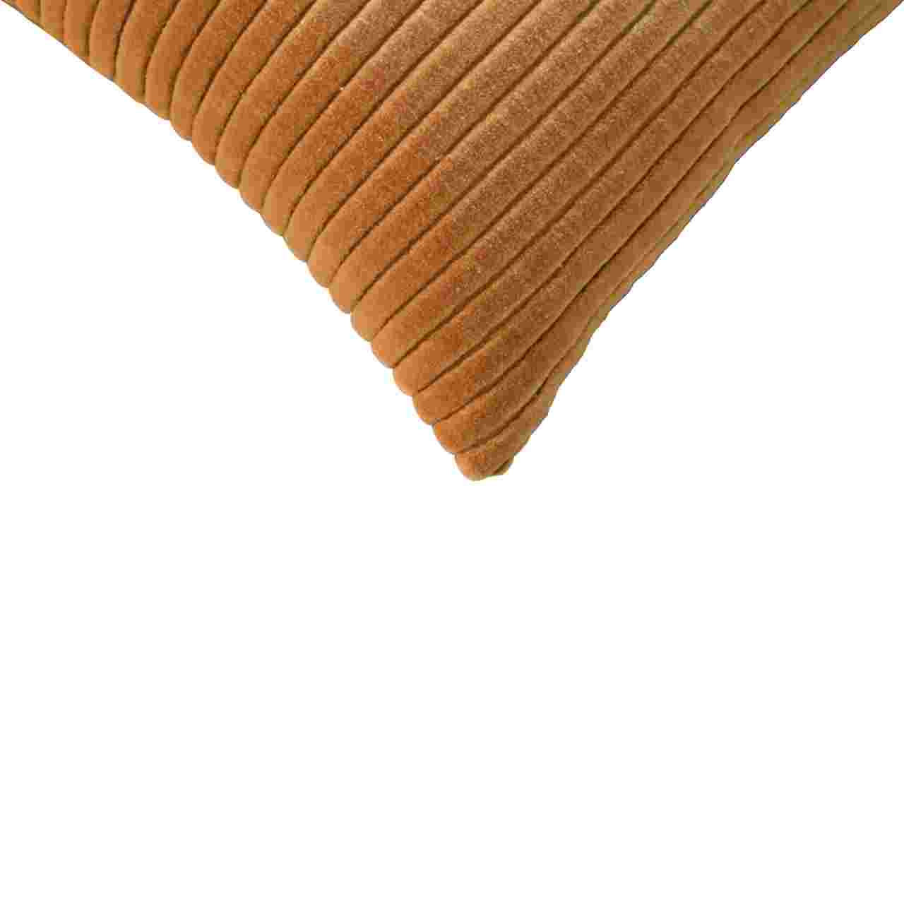 ribbed mustard cushion set of 2