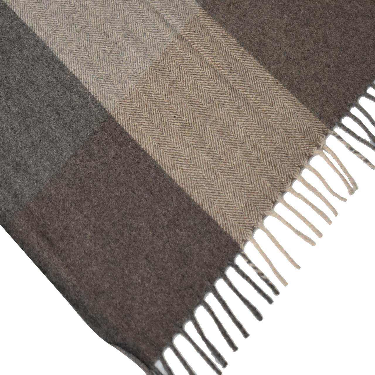 small selin grey woollen throw