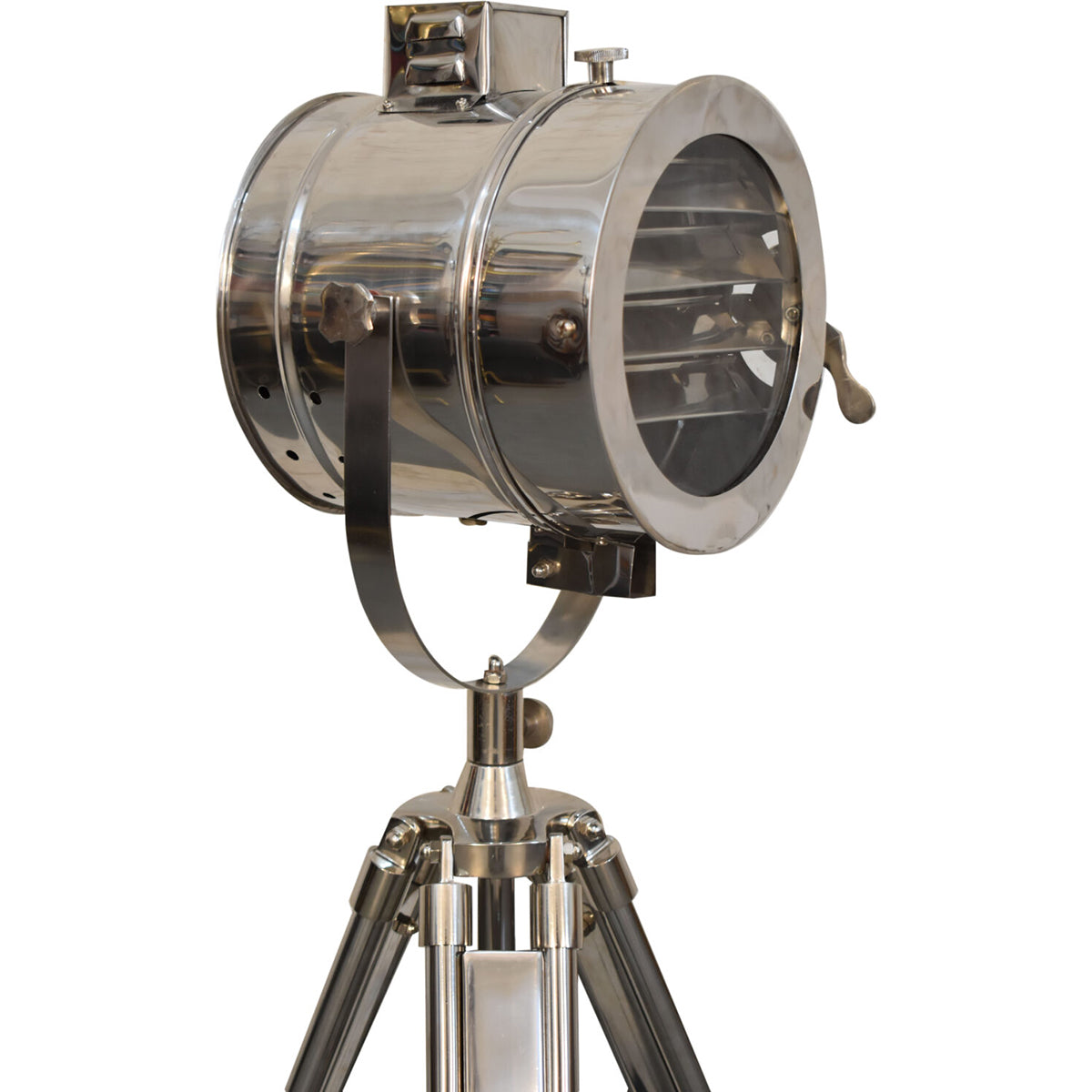 complete chrome tripod fold spotlight floor lamp