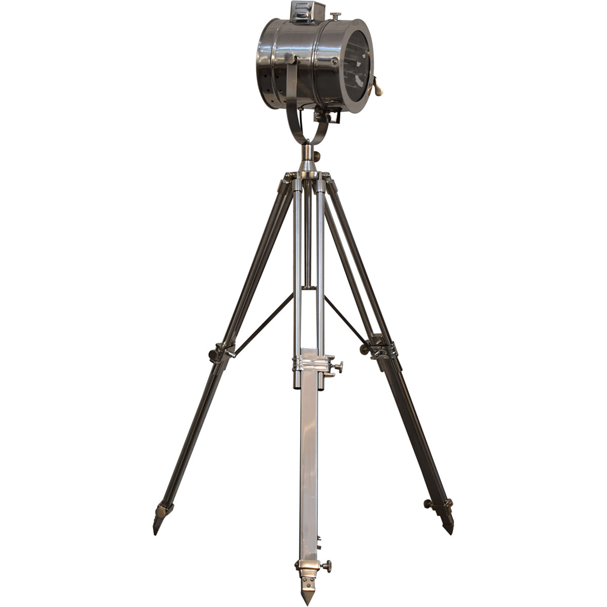 complete chrome tripod fold spotlight floor lamp