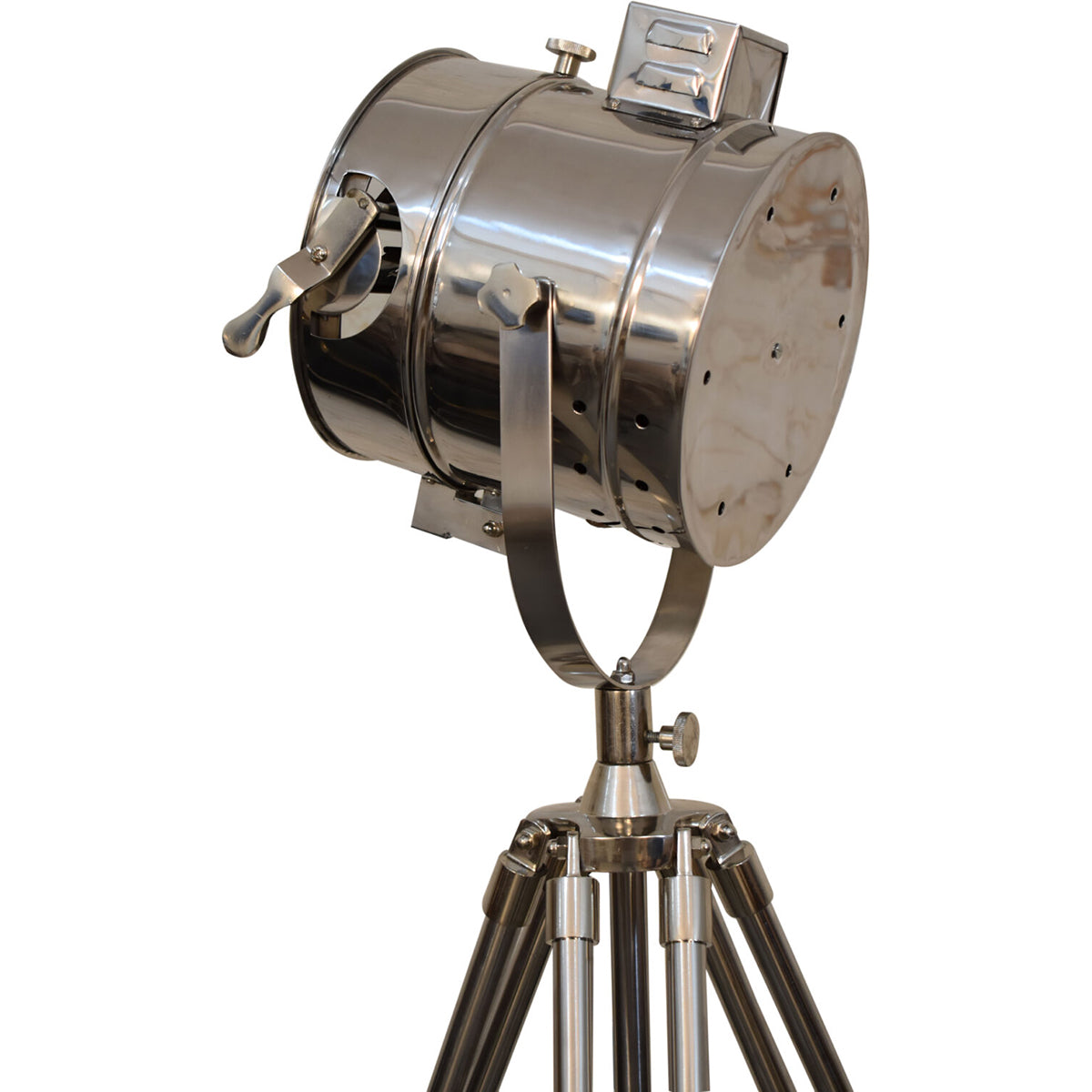 complete chrome tripod fold spotlight floor lamp