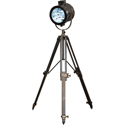 complete chrome tripod fold spotlight floor lamp