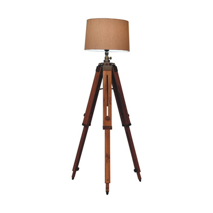 wooden tripod lamp