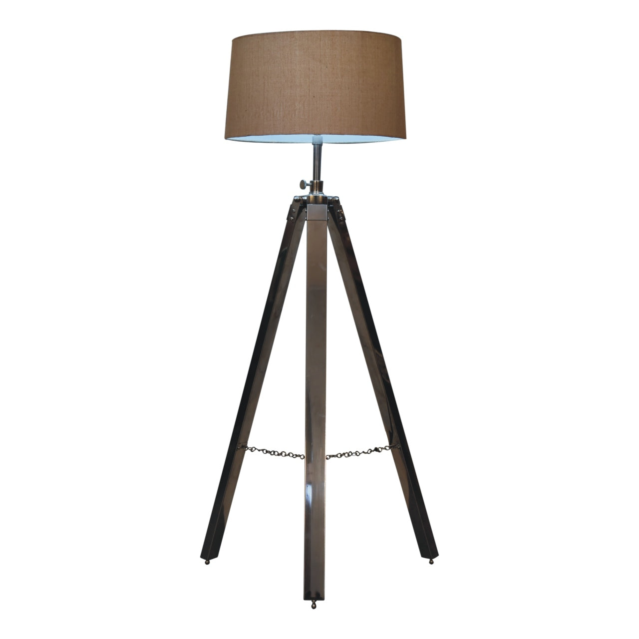 chrome tripod floor lamp