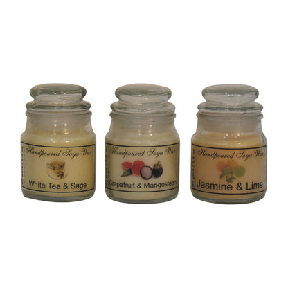 yankee candle set of 3 white tea sage grapefruit mangosteen jasmine lime