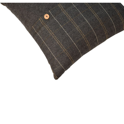 quinn cushion set of 2 pewter tweed