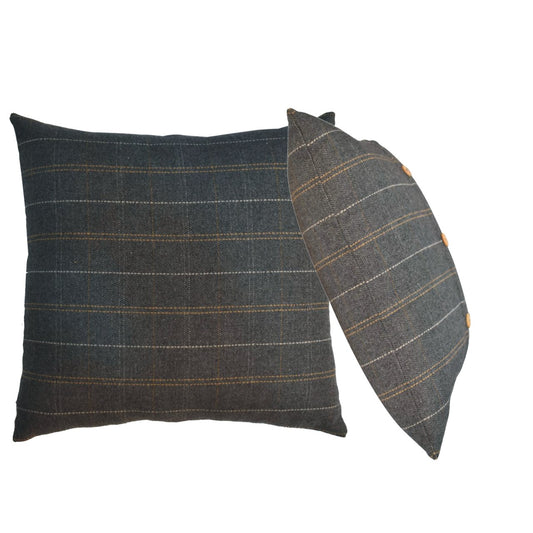 quinn cushion set of 2 pewter tweed 1