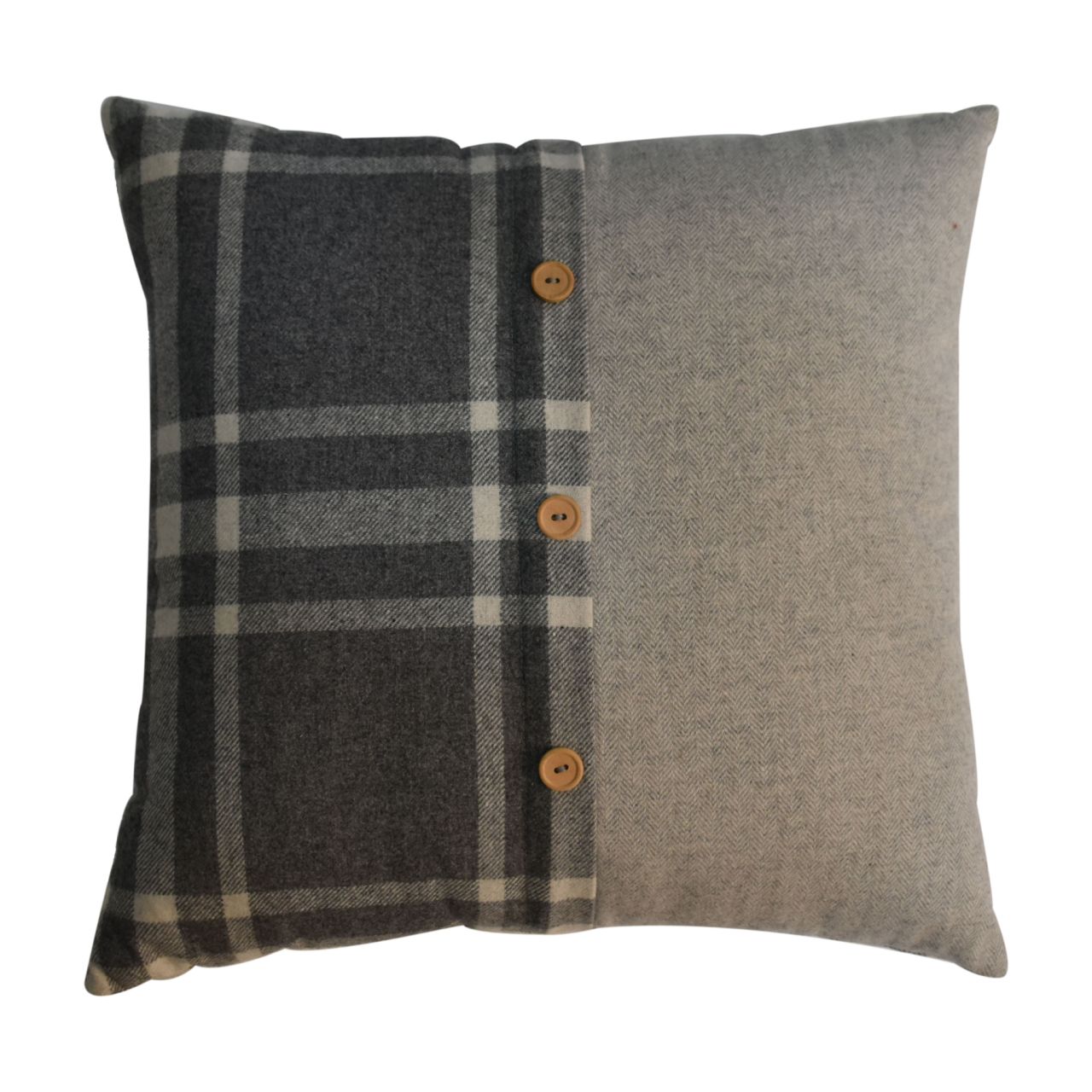 quinn cushion set of 2 canus grey tweed