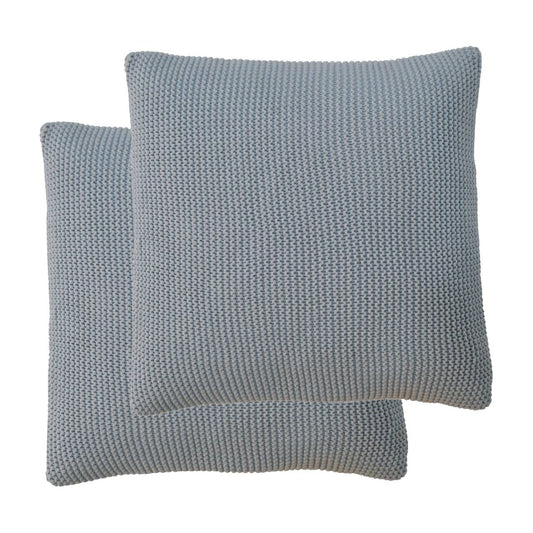 blue cotton cushion set of 2