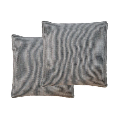 grey cotton cushion set of 2
