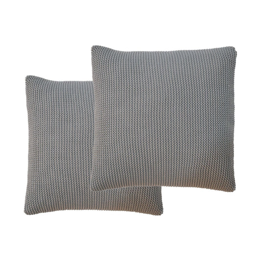 grey cotton cushion set of 2