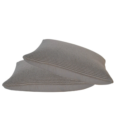 grey cotton cushion set of 2