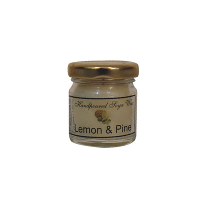 mini candle set of 6 honeysuckle jasmine jasmine lime orange lime basil white tea sage grapefuit mangosteen and lemon pine