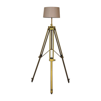 brass plated floor lamp