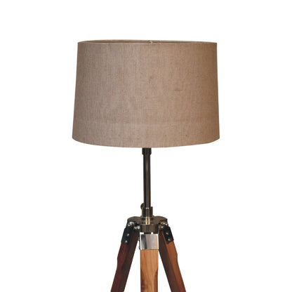 fixed chrome plated tripod floor lamp