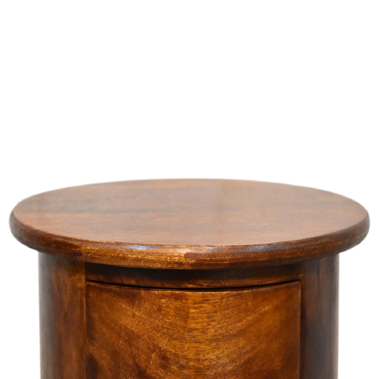 mini chestnut 2 drawer drum chest
