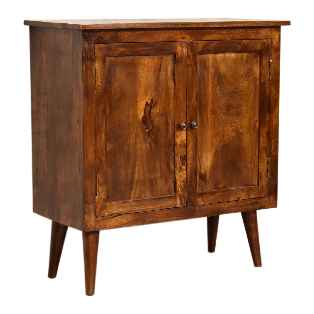 chestnut nordic style cabinet
