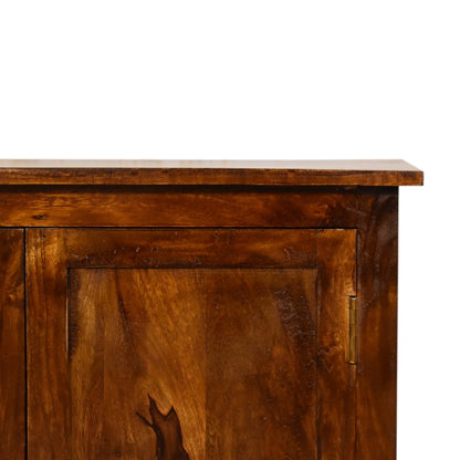 chestnut nordic style cabinet