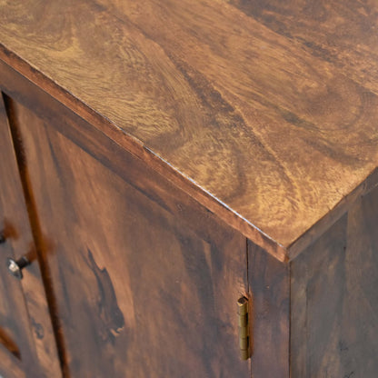 chestnut nordic style cabinet