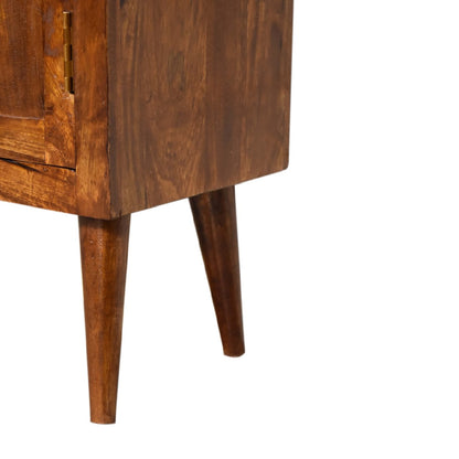 chestnut nordic style cabinet