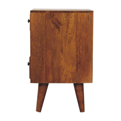 mini classic multi chestnut bedside