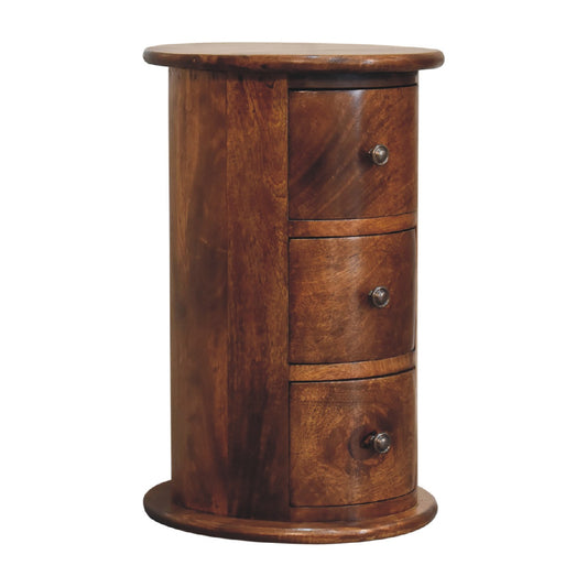 mini chestnut drum chest