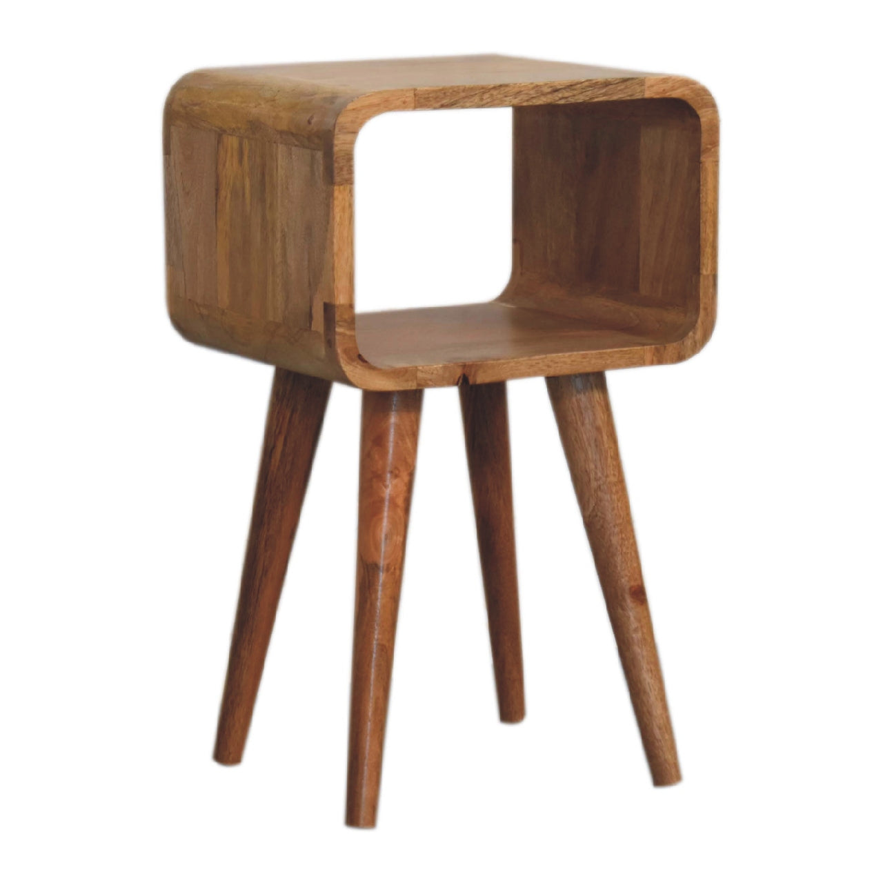 mini curved open bedside