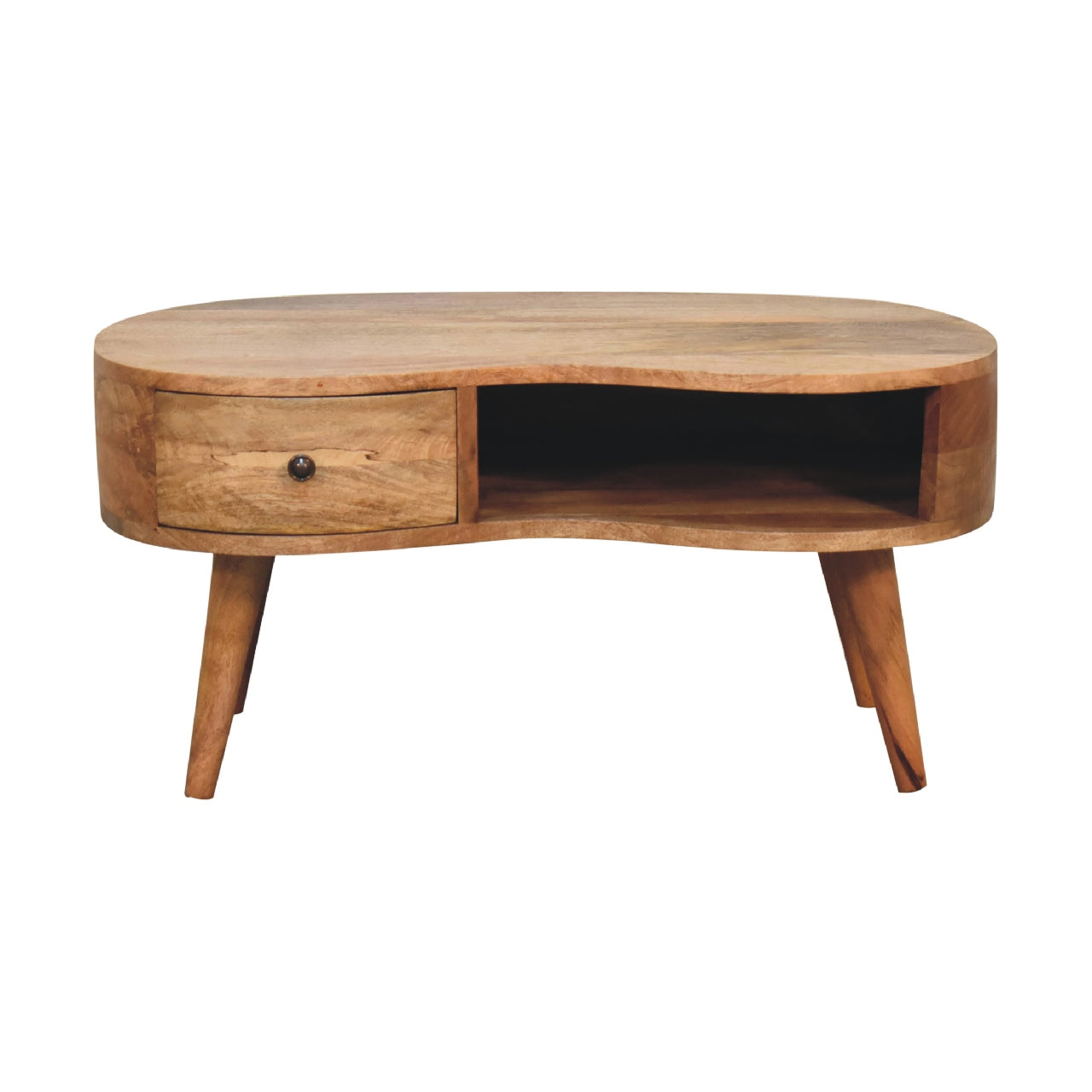 oak ish wave coffee table