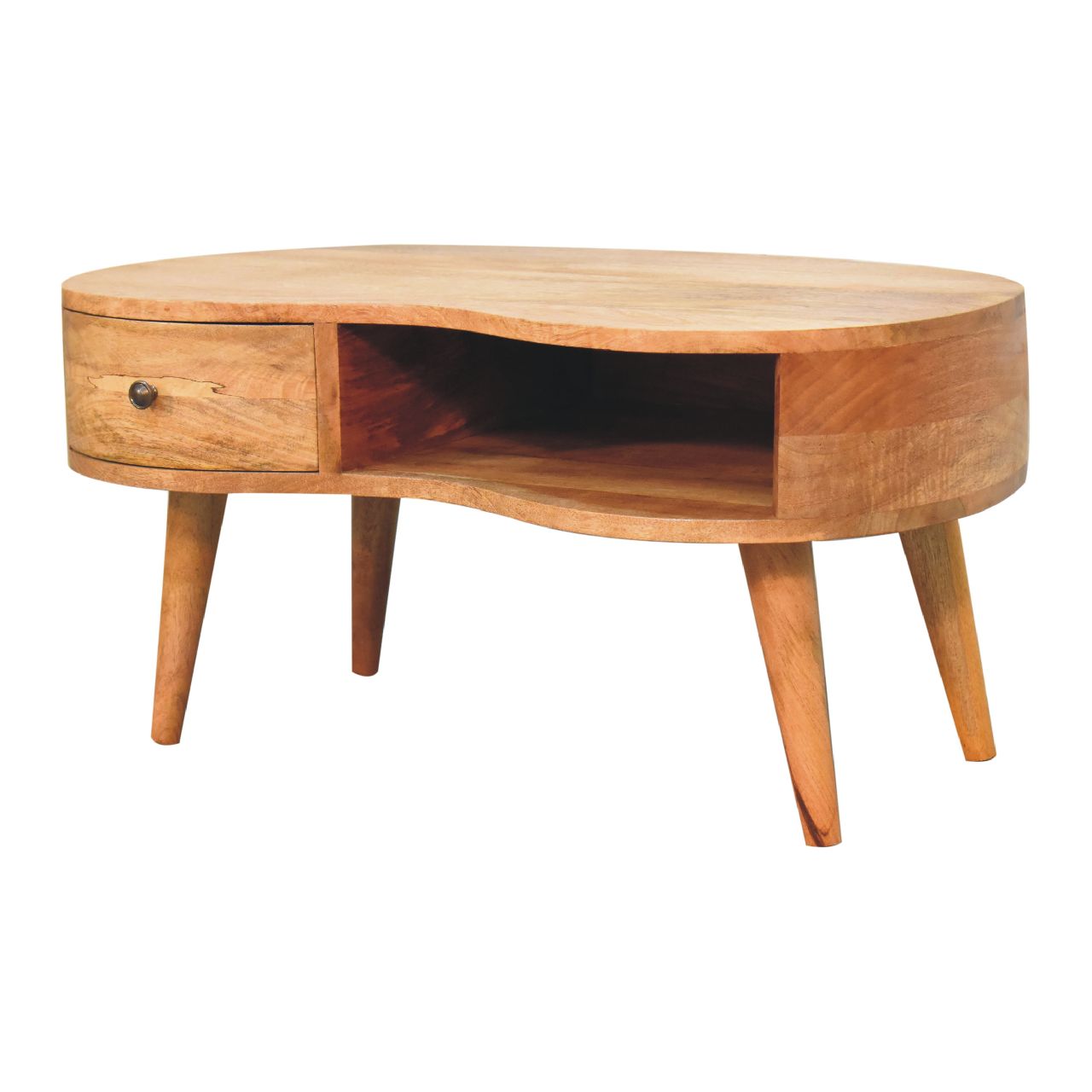 oak ish wave coffee table