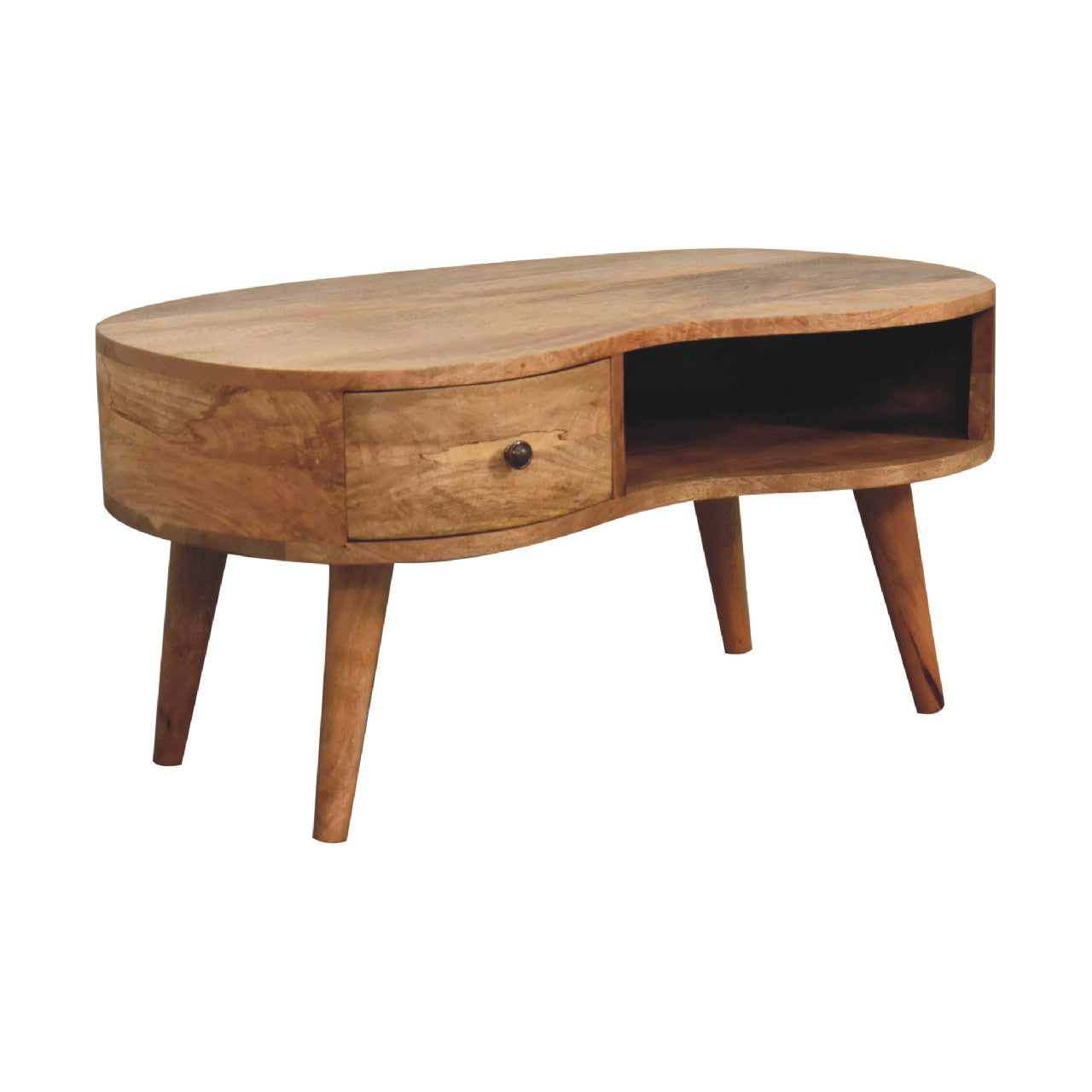 oak ish wave coffee table