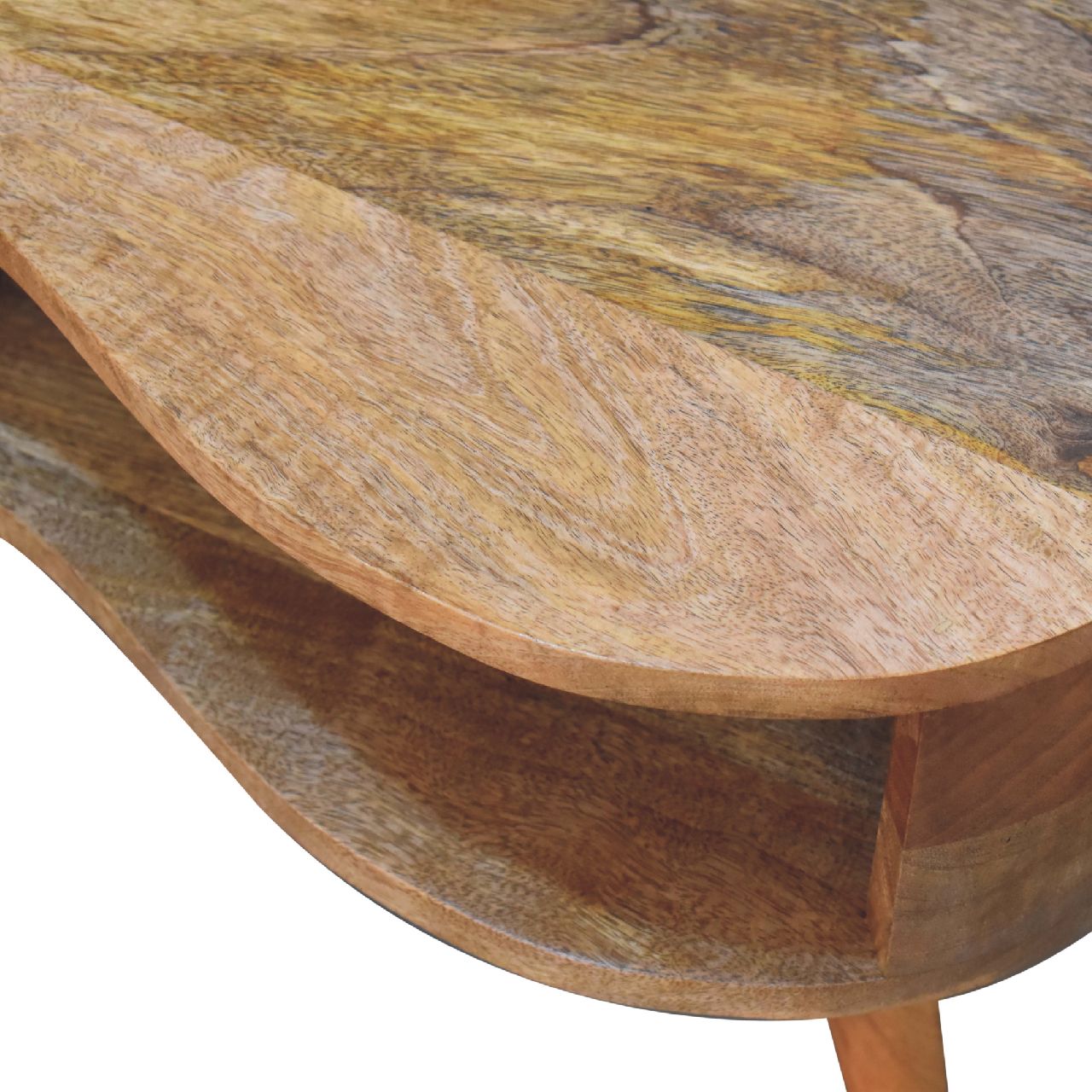 oak ish wave coffee table