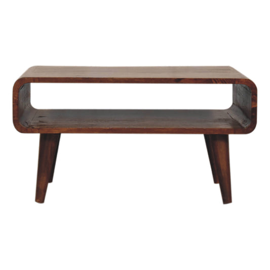 open chestnut tv stand
