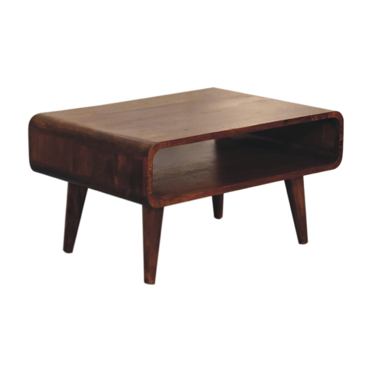 open chestnut tv stand
