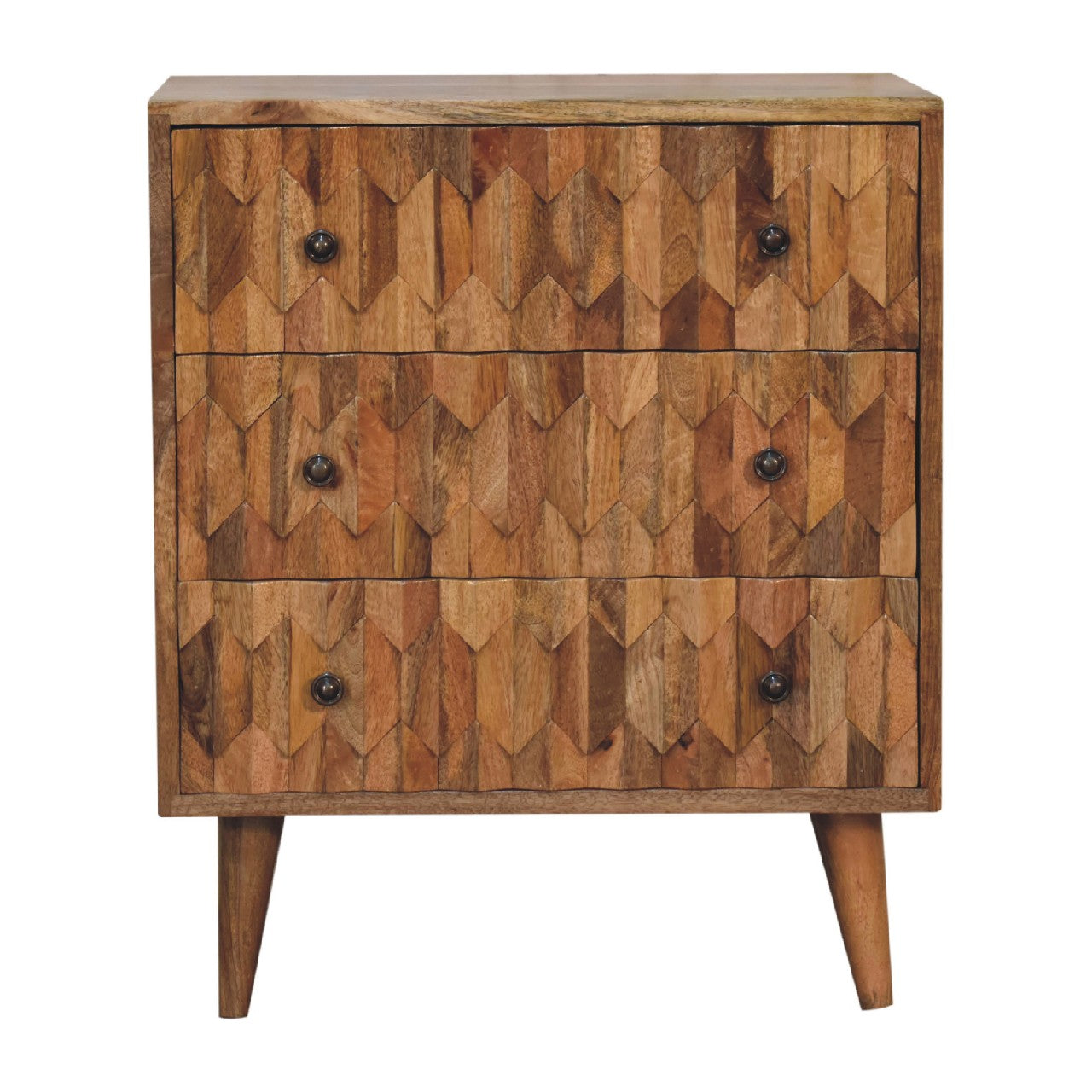 mini pineapple carved chest