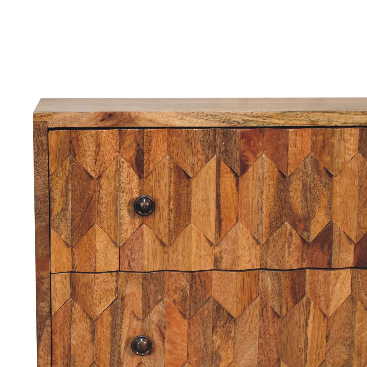 mini pineapple carved chest