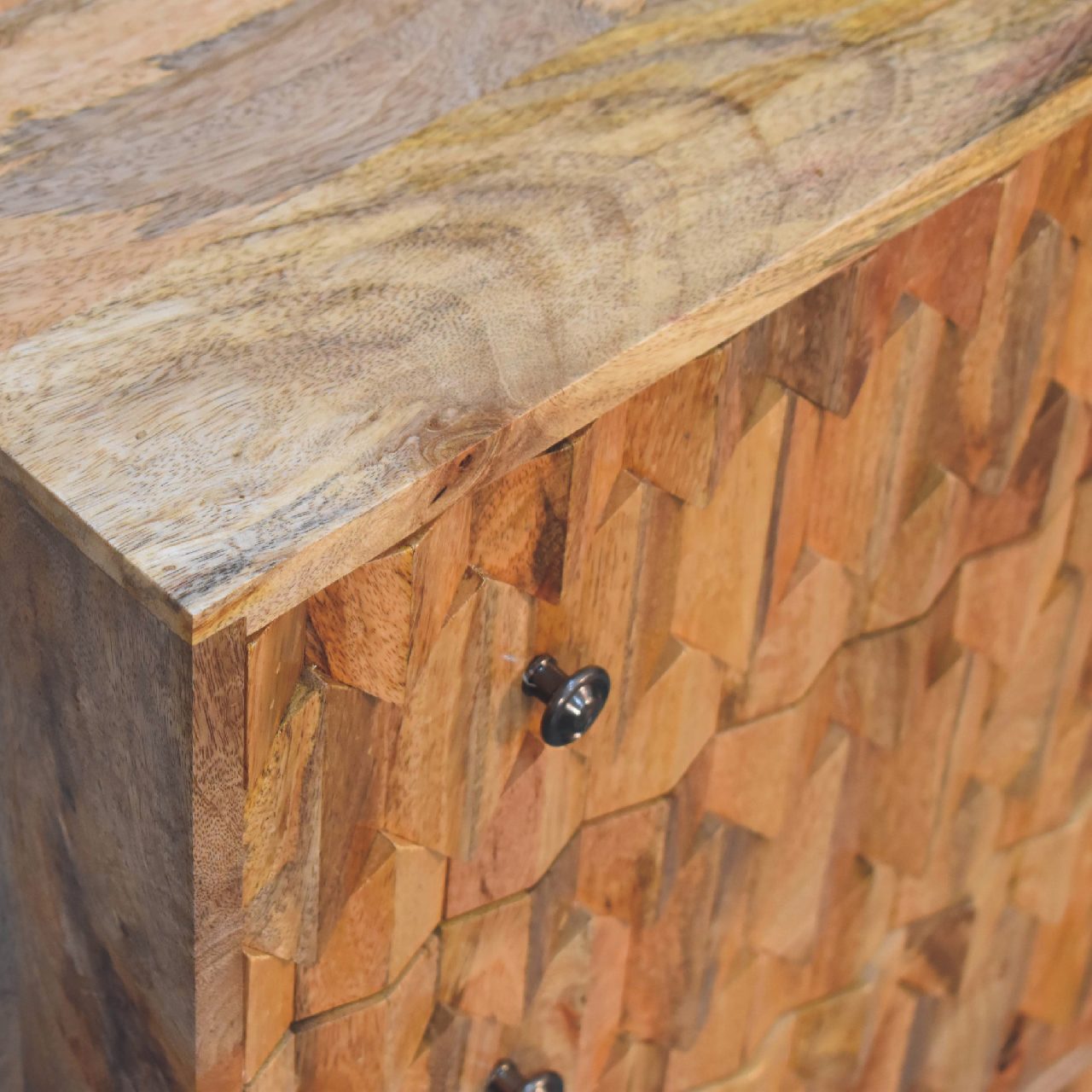 mini pineapple carved chest