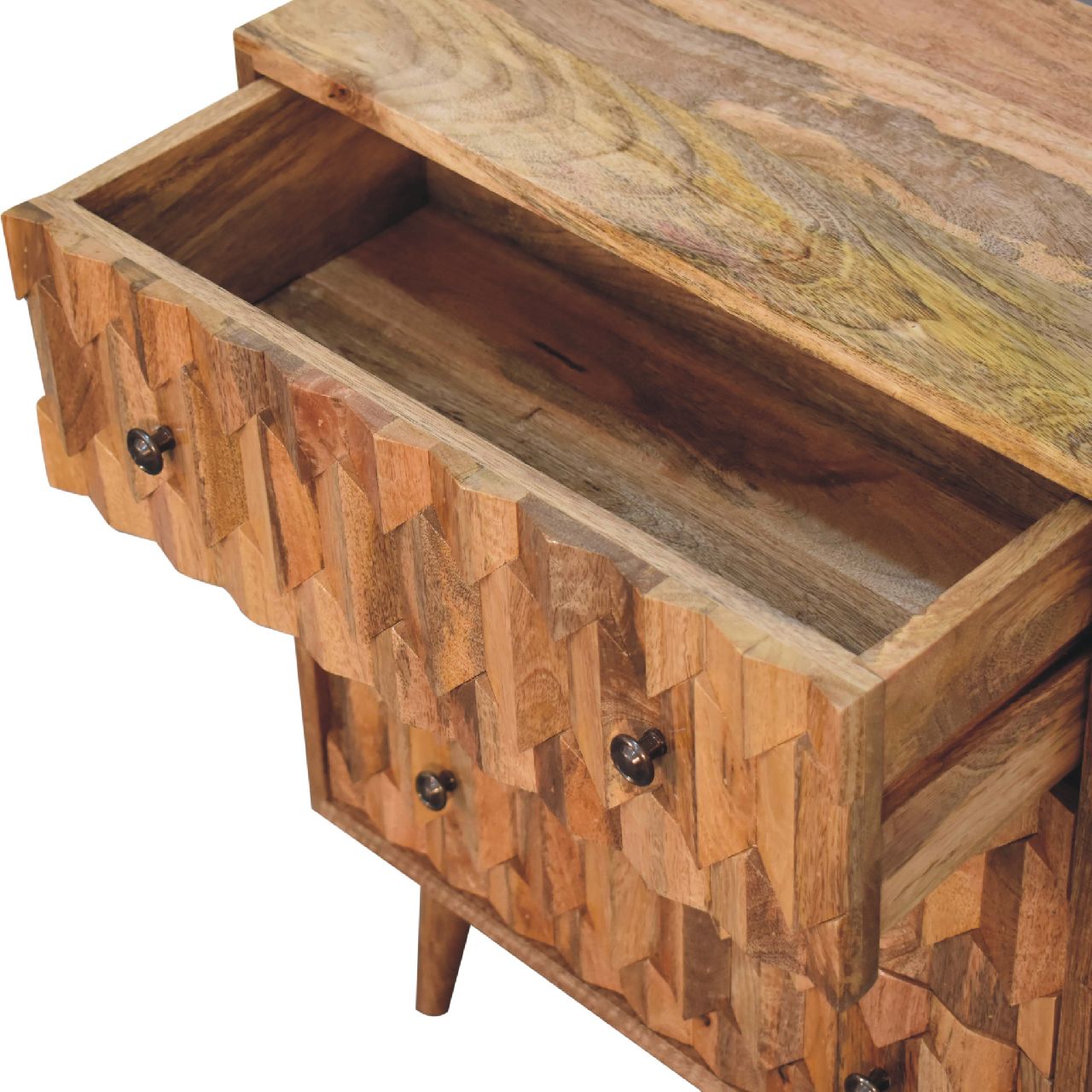 mini pineapple carved chest