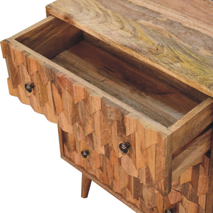 mini pineapple carved chest