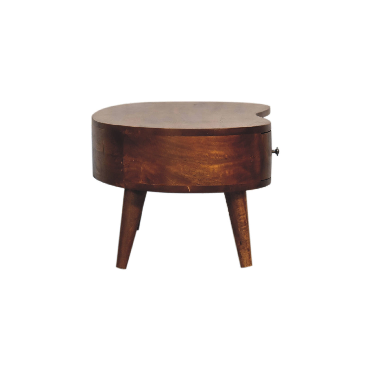 mini chestnut wave coffee table