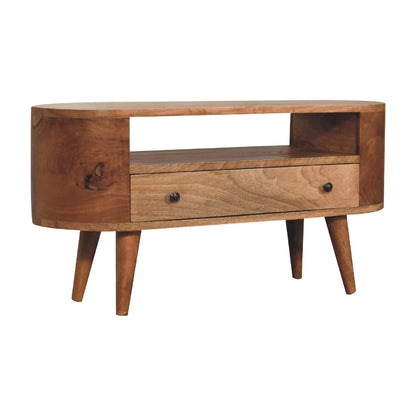 mini rounded tv stand