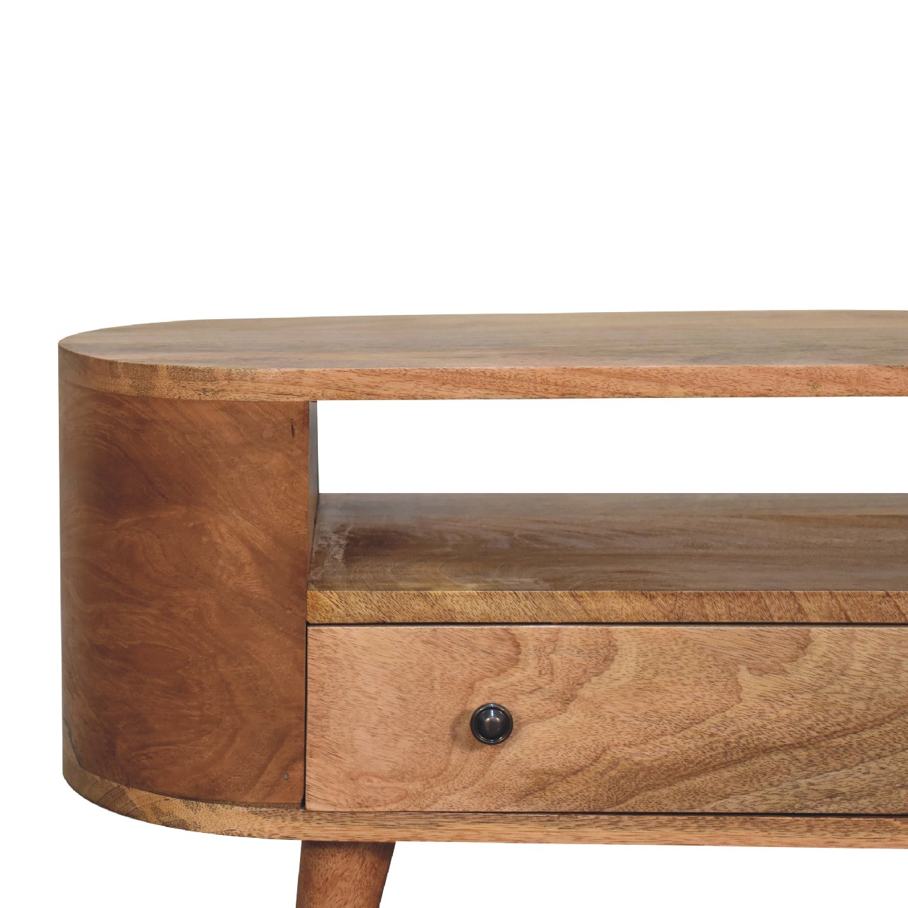mini rounded tv stand