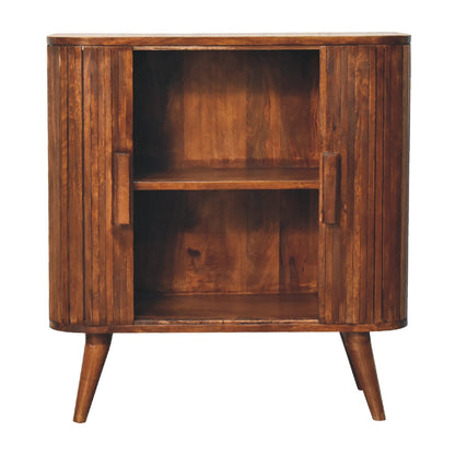 chestnut stripe cabinet