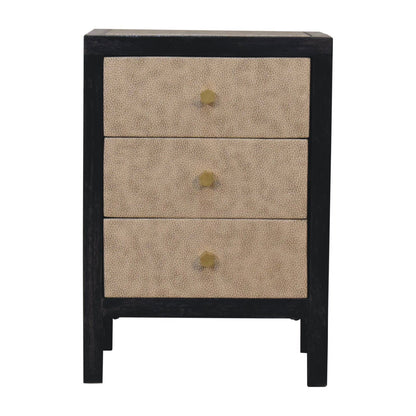 mini faux leather bedside