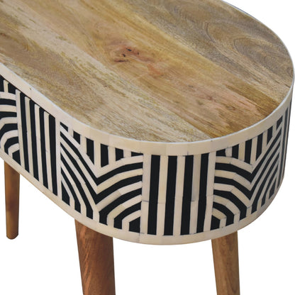 edessa bone inlay console table
