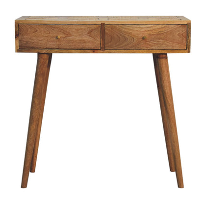 woven aztec console table