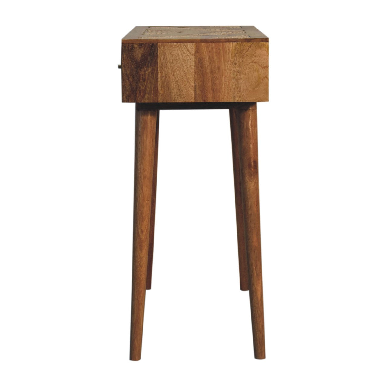 woven aztec console table