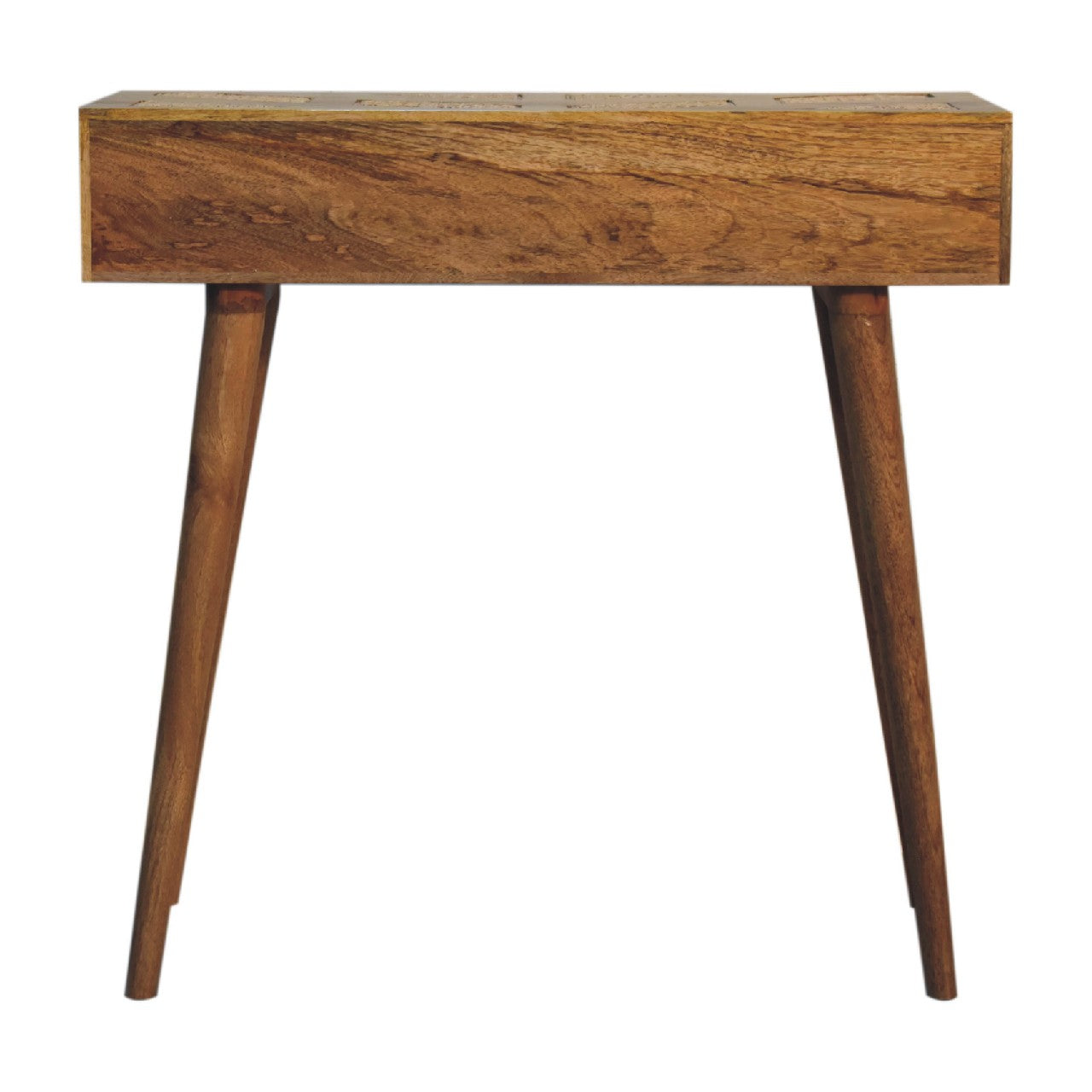 woven aztec console table