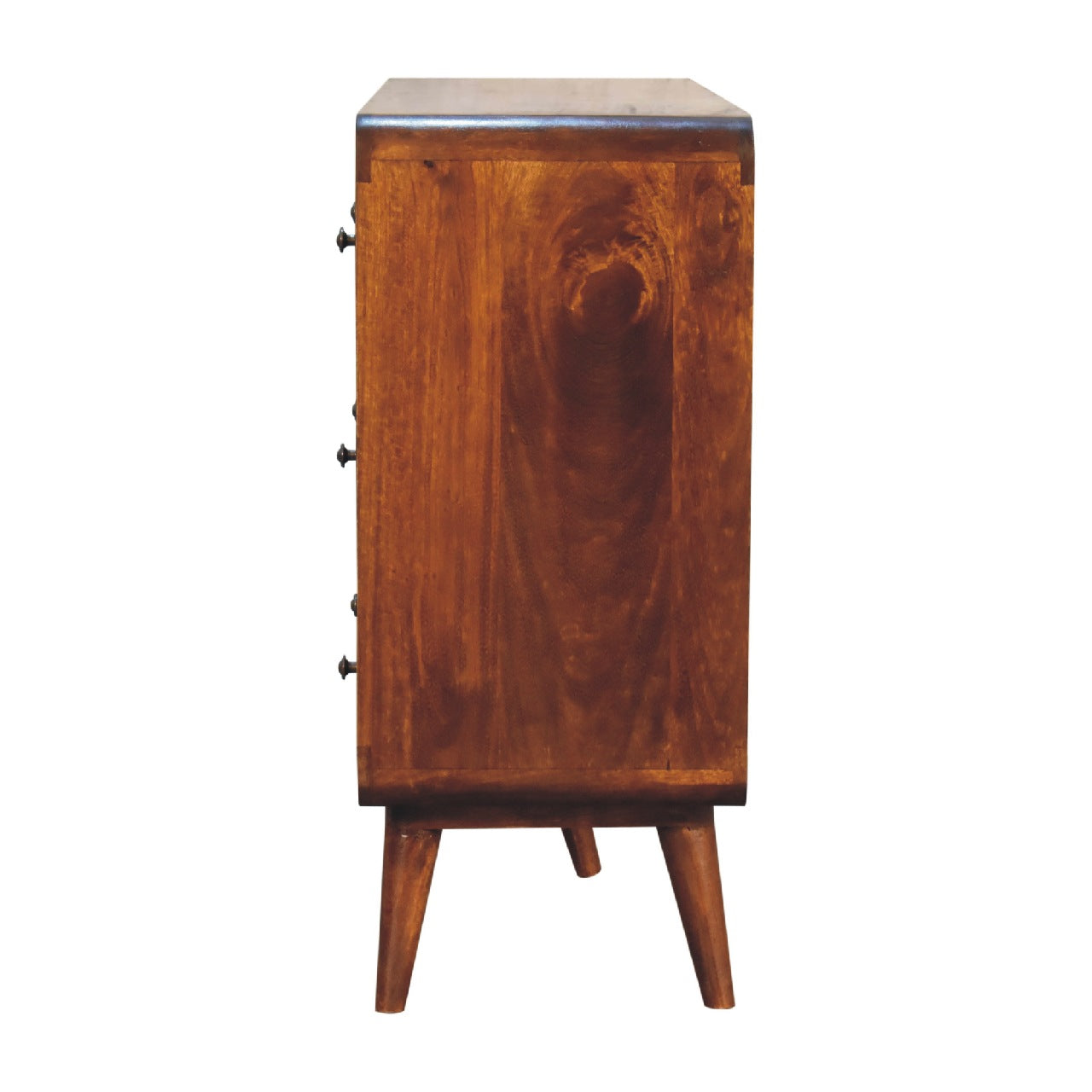 large curved chestnut chest